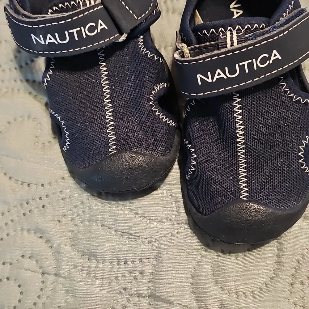 Nautica Kids Blue Water Shoes with Velcro Closure and Ventilation